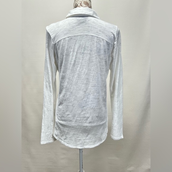 J. JILL White  cotton long sleeve button down‎ shirt size S. - Picture 7 of 13
